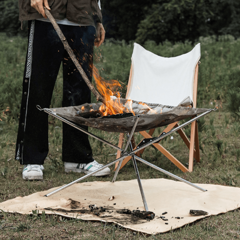 Outdoor Camping Fireplace - Braciere da campeggio portatile pieghevole in