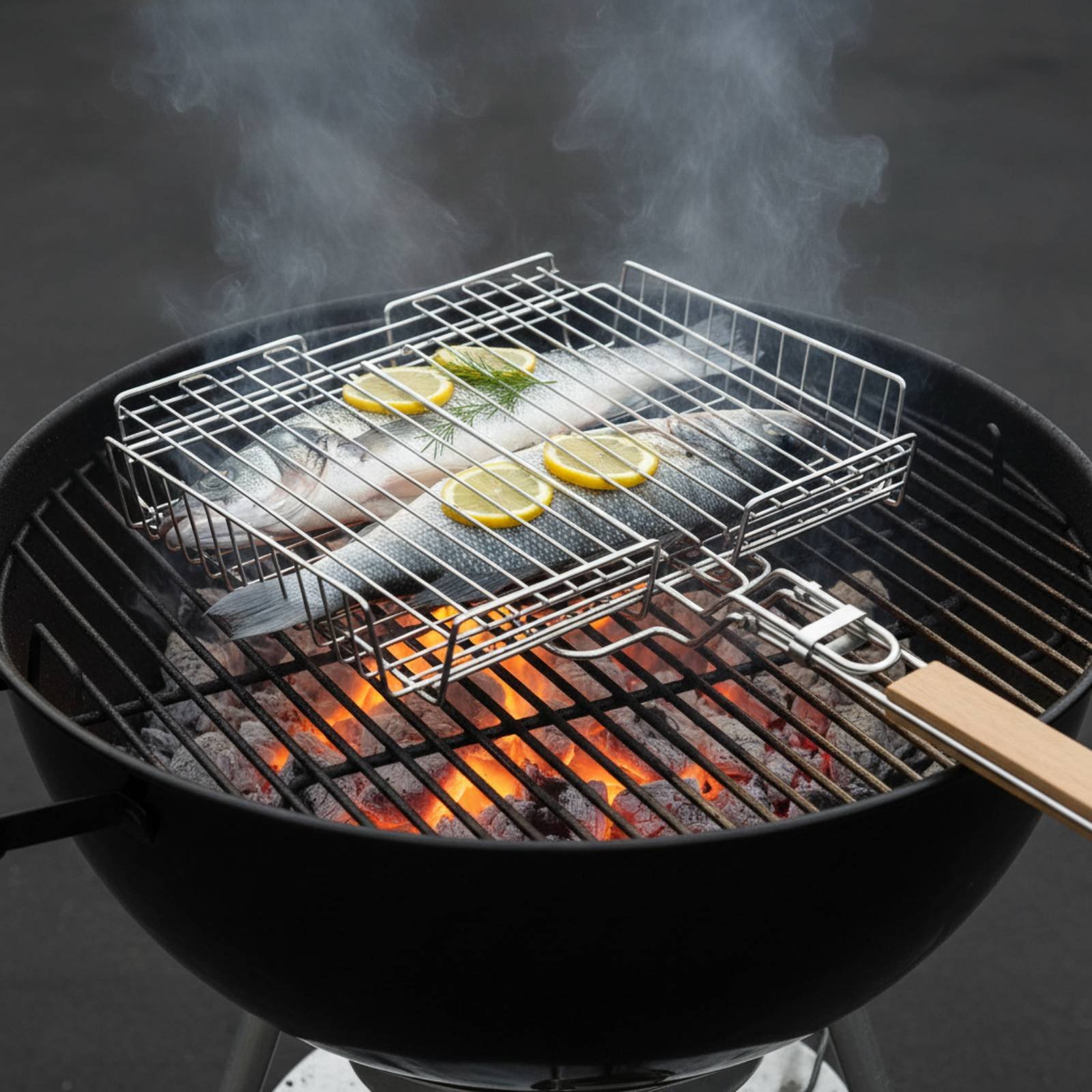 Outdoor Camping Direct - Cestello per Griglia con Manico in
