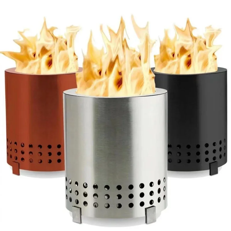 Outdoor Camping Fireplace - Fornello da Campeggio Portatile con Supporto,