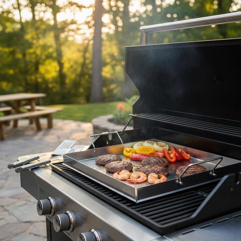 Outdoor Camping Cooking Set - Piastra universale piatta 18x16 pollici per