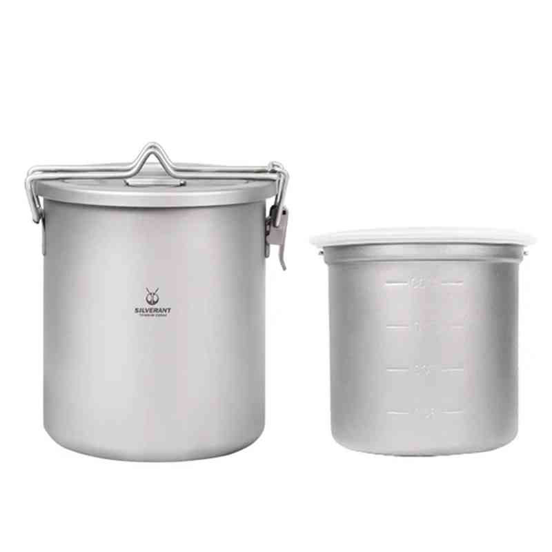 Outdoor Camping Cooking Set - Silverant Camping Titanium Pot Fornello ultraleggero