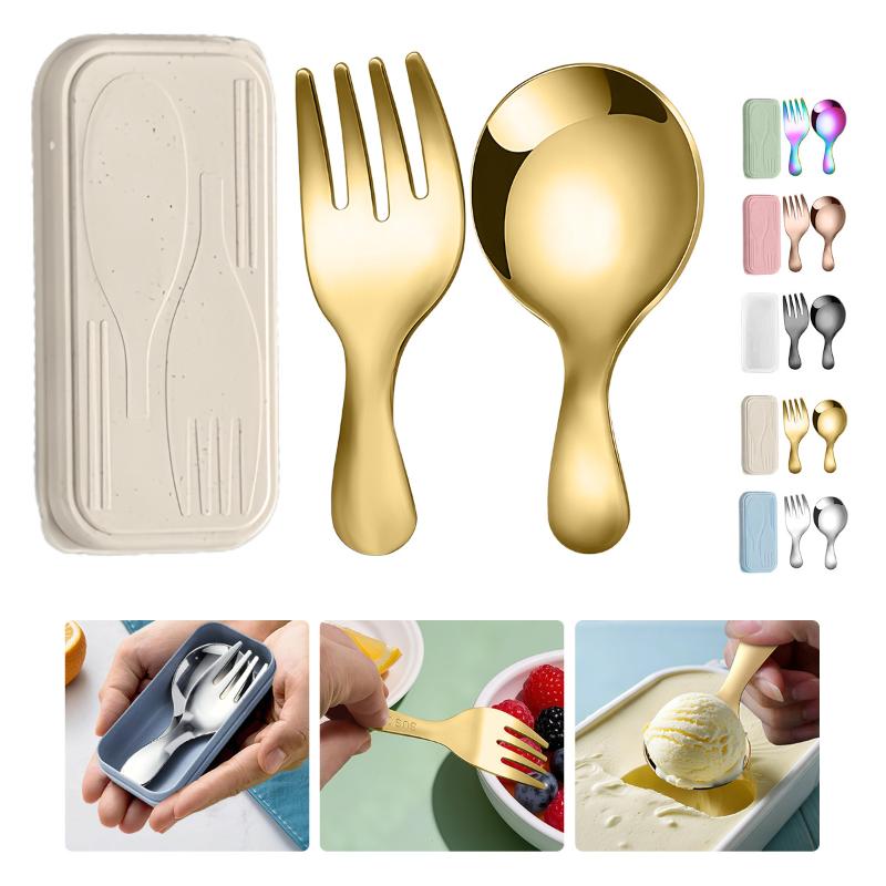 Outdoor Camping Cooking Set - Set di stoviglie in acciaio inossidabile