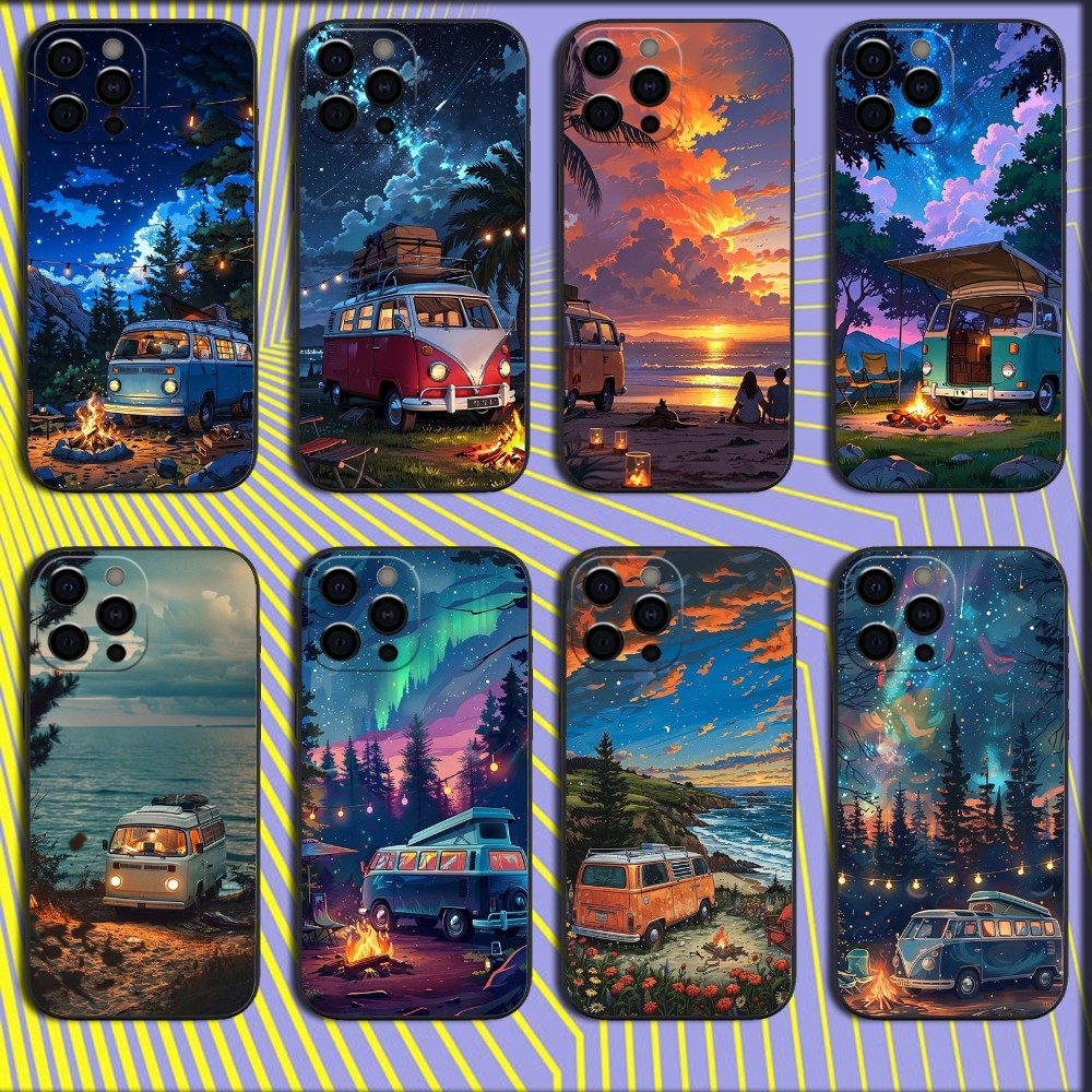 Outdoor Camping Quotes - Custodia per telefono da campeggio all'aperto