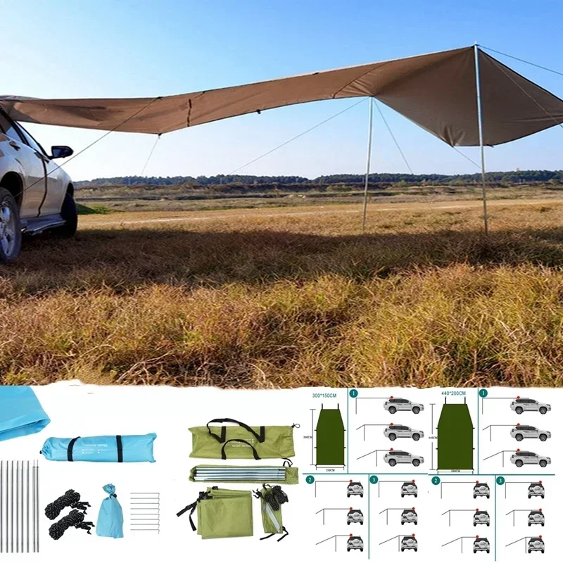 Outdoor Camping Jeep - Auto portatile Shelter Ombra Lato da