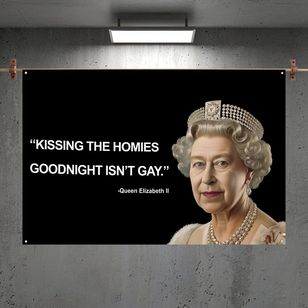 Outdoor Camping Quotes - Bandiere con Citazioni Divertenti 'Kissing Homies