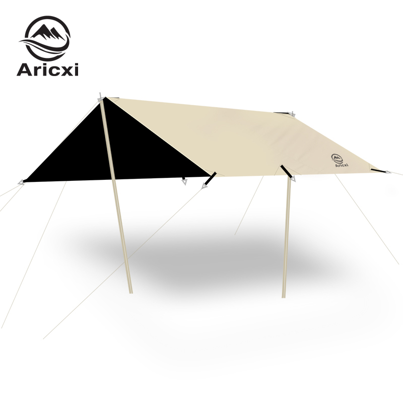 Waterproof Tarp Shelter - Aricxi rivestimento nero Tarp campeggio esterno