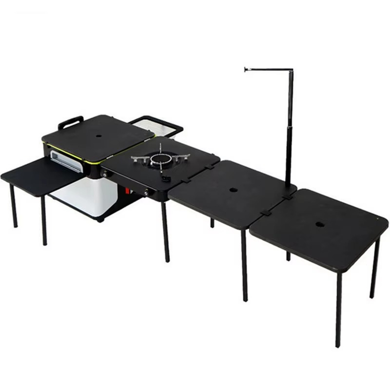 Outdoor Camping Table Foldable - Set Multifunzionale di Alta Qualità per