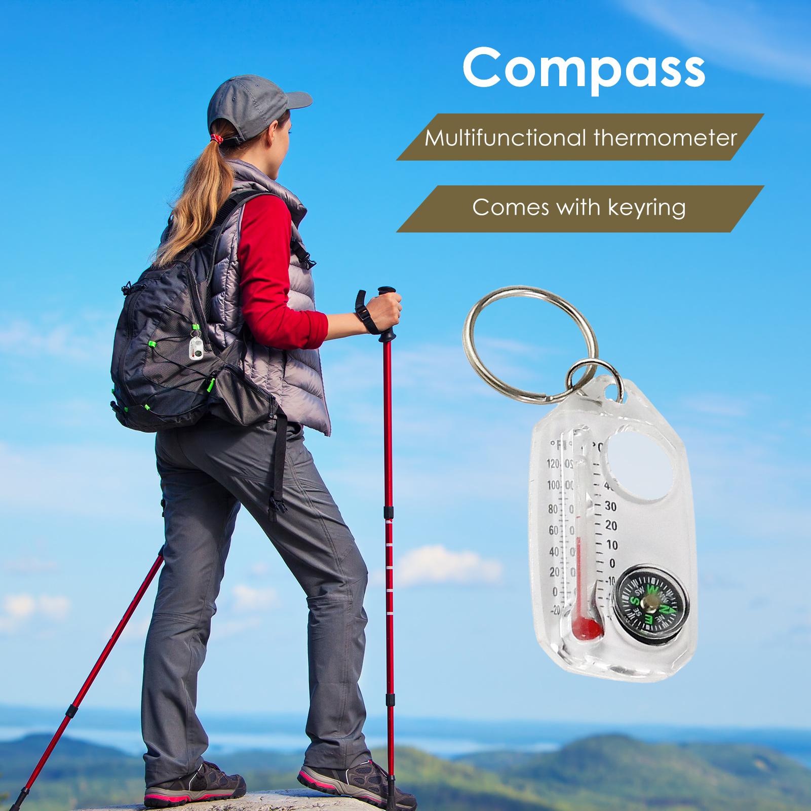 Outdoor Camping Direct - Bussola Portachiavi per Esterni, Attrezzatura Guida