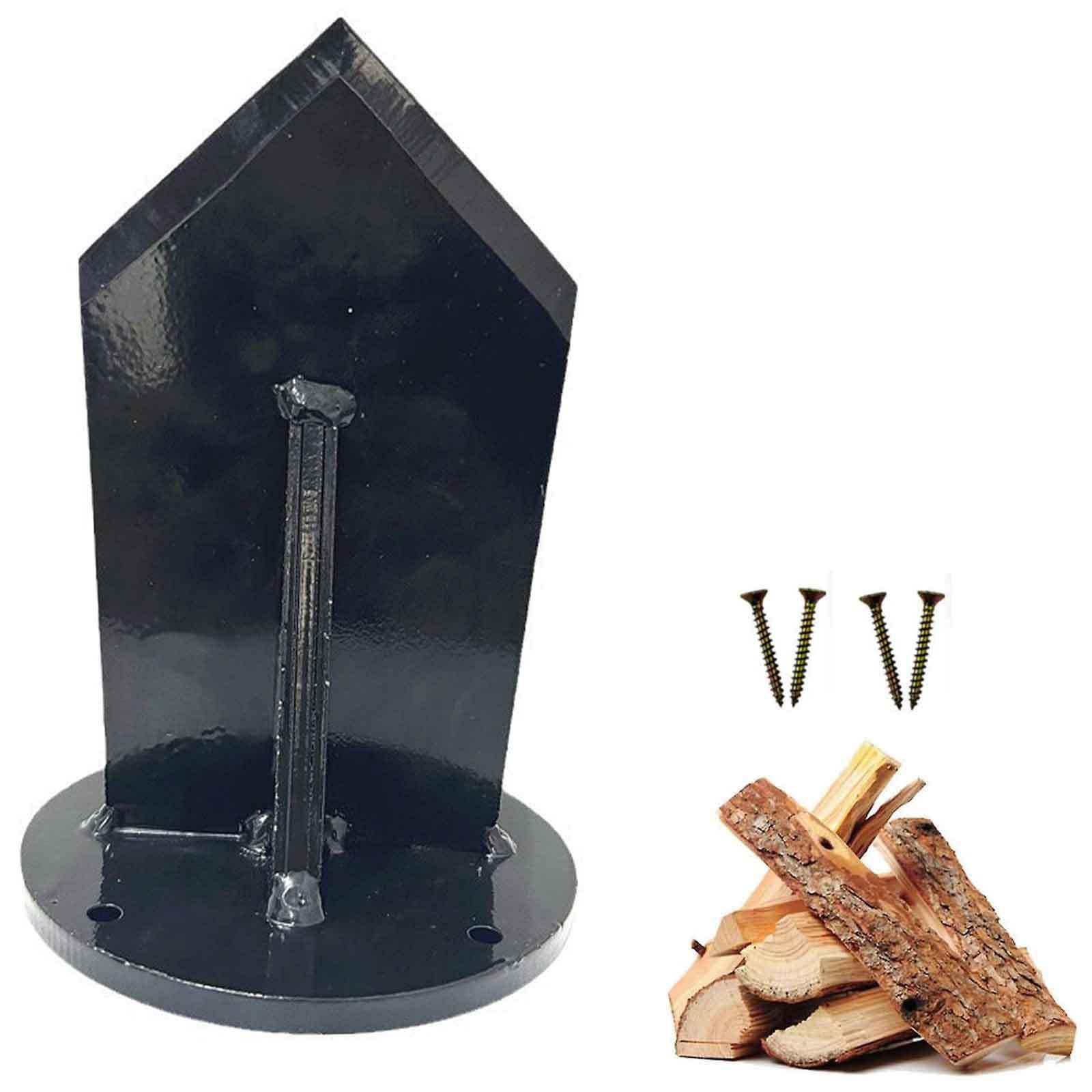 Outdoor Camping Fireplace - Spaccalegna Verticale in Acciaio al Carbonio,