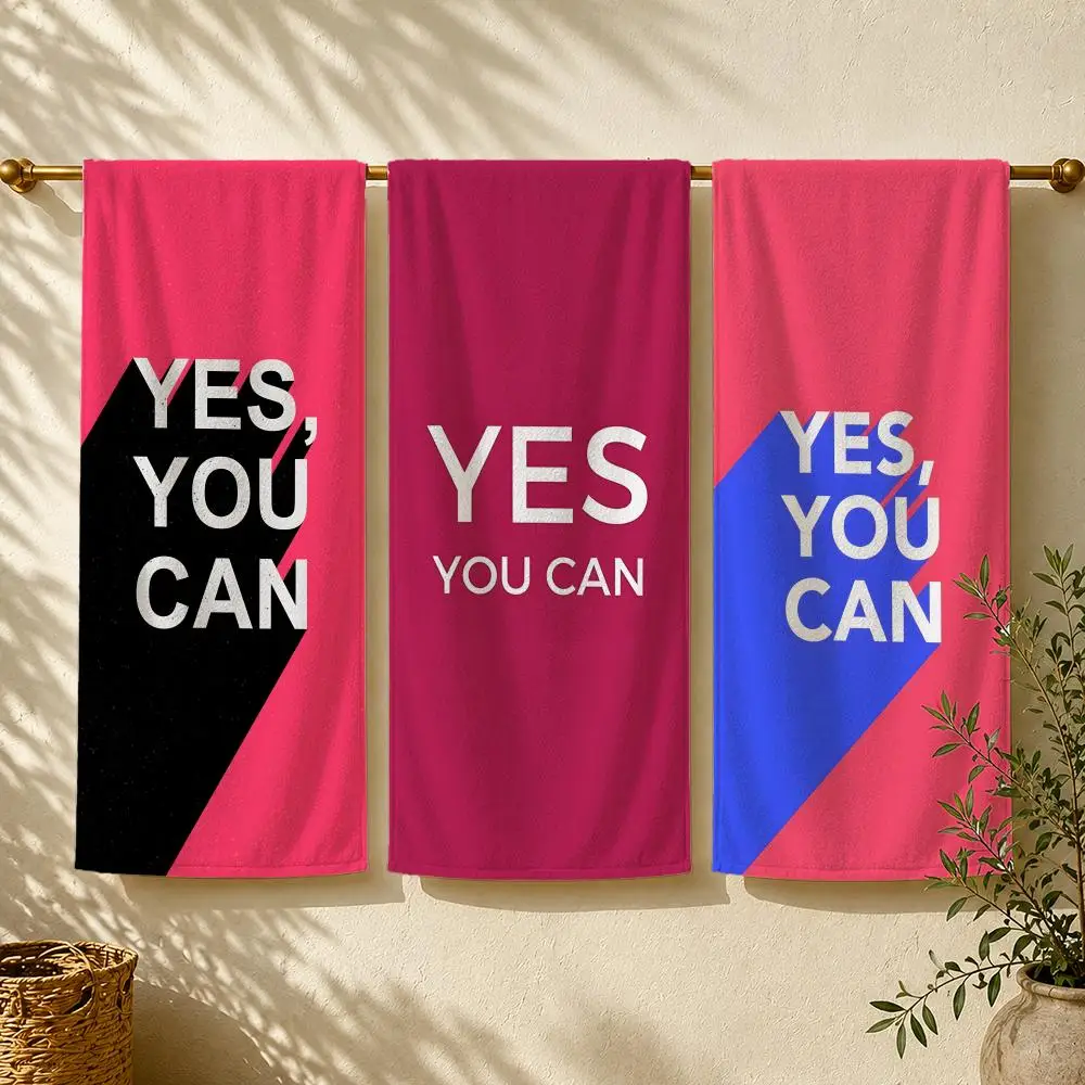 Outdoor Camping Quotes - Asciugamano da spiaggia Quote Y-Yes You