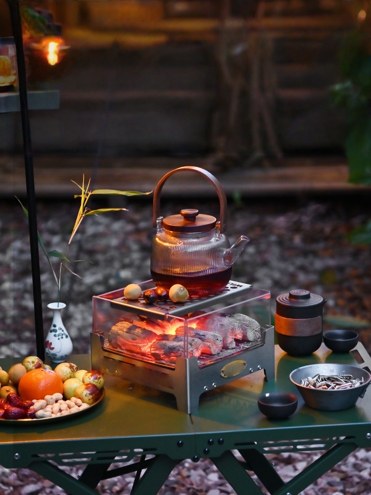 Camino da campeggio in acciaio - Outdoor Camping Fireplace recensione e prezzo