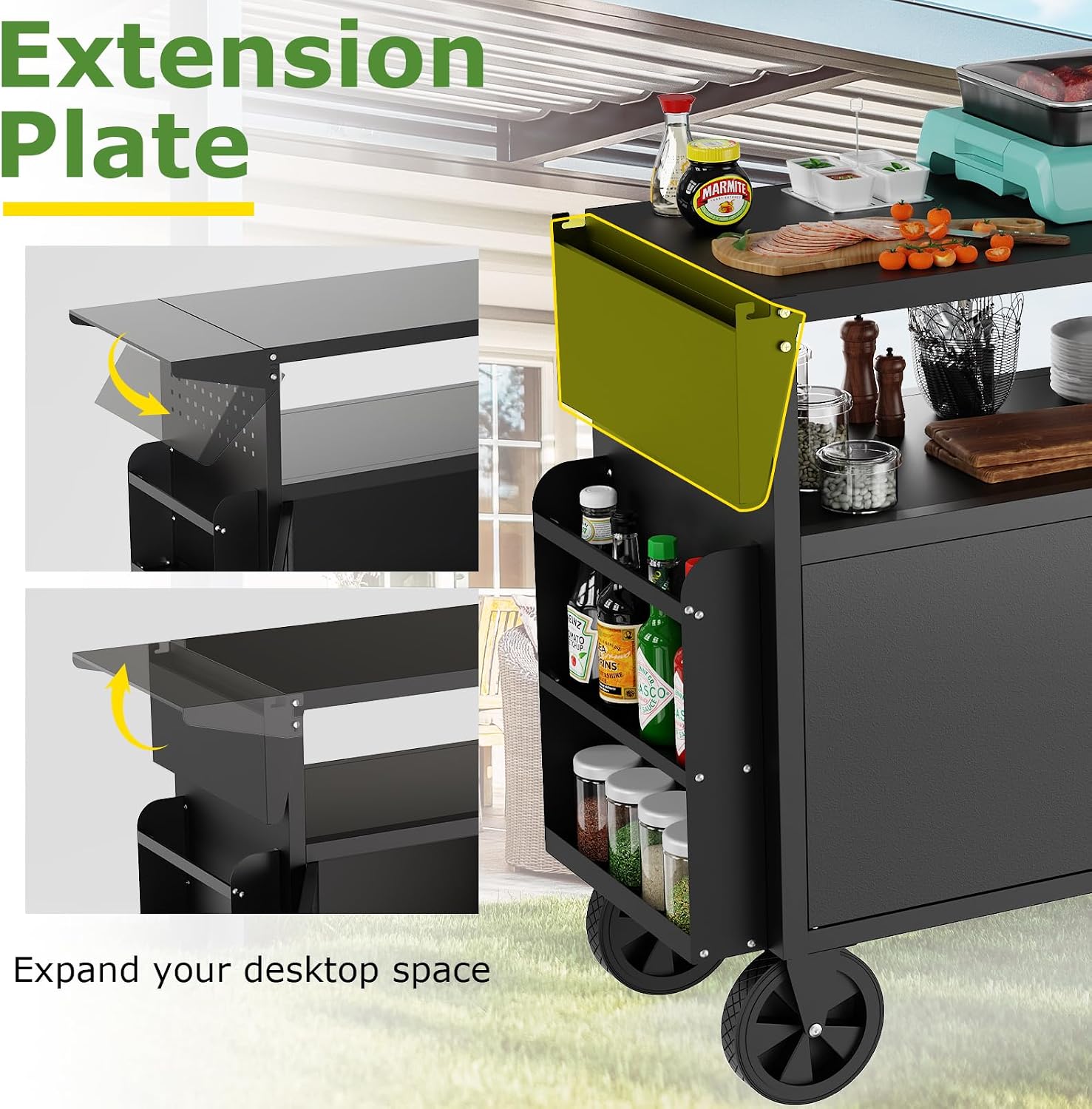 Carrello da esterno per barbec - Outdoor Camping Table Foldable recensione e prezzo