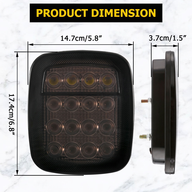 2 pz/set 16 LED Fanale posteri - Outdoor Camping Jeep recensione e prezzo