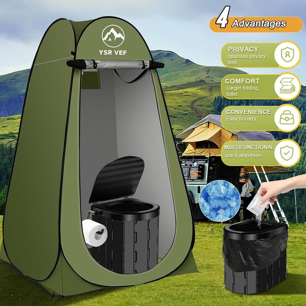 Kit WC Portatile, Toilette da  - Outdoor Camping Toilet recensione e prezzo