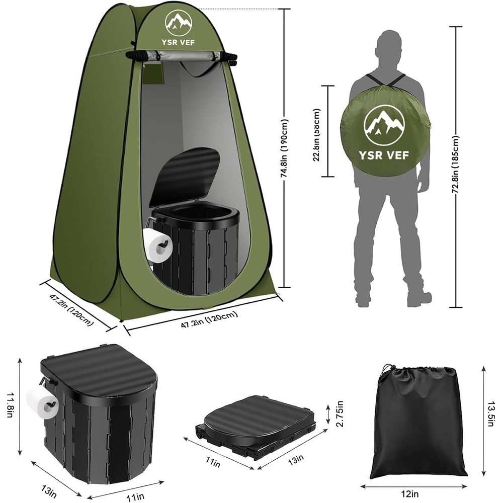 Kit WC Portatile, Toilette da  - Outdoor Camping Toilet recensione e prezzo