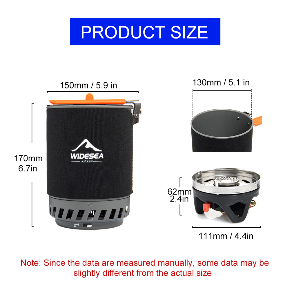 Widesea Sistema di cottura da  - Outdoor Camping Cooking Set recensione e prezzo