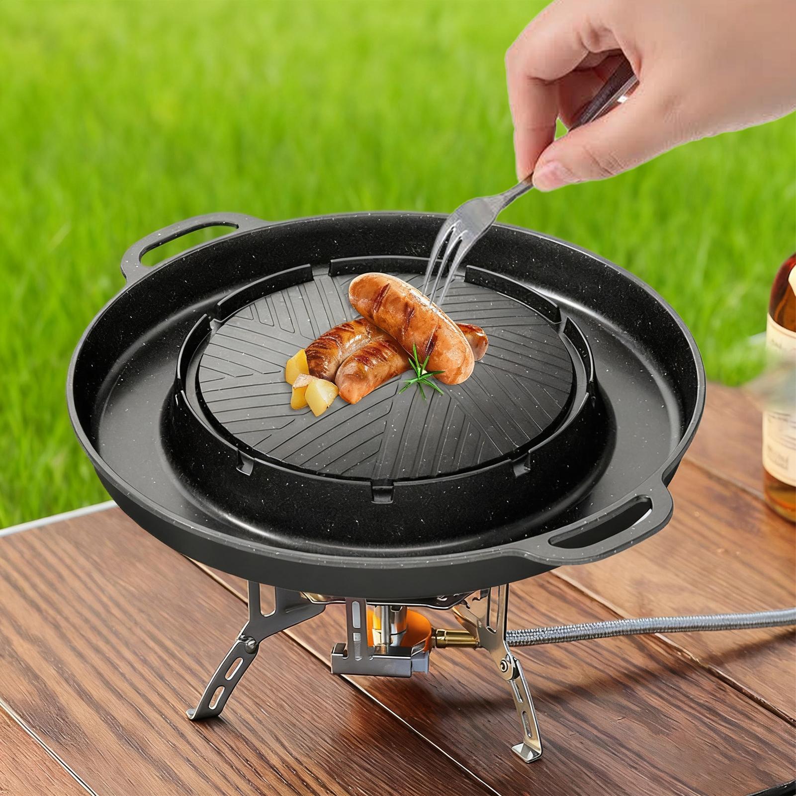 Griglia e padella calda 2 in 1 - Outdoor Camping Cooking Set recensione e prezzo