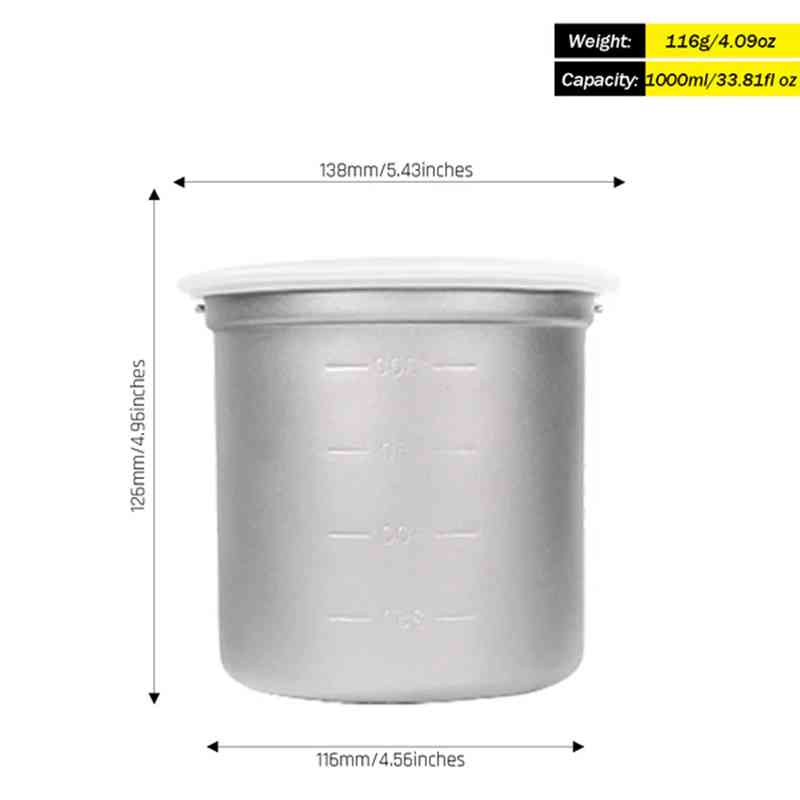 Silverant Camping Titanium Pot - Outdoor Camping Cooking Set recensione e prezzo