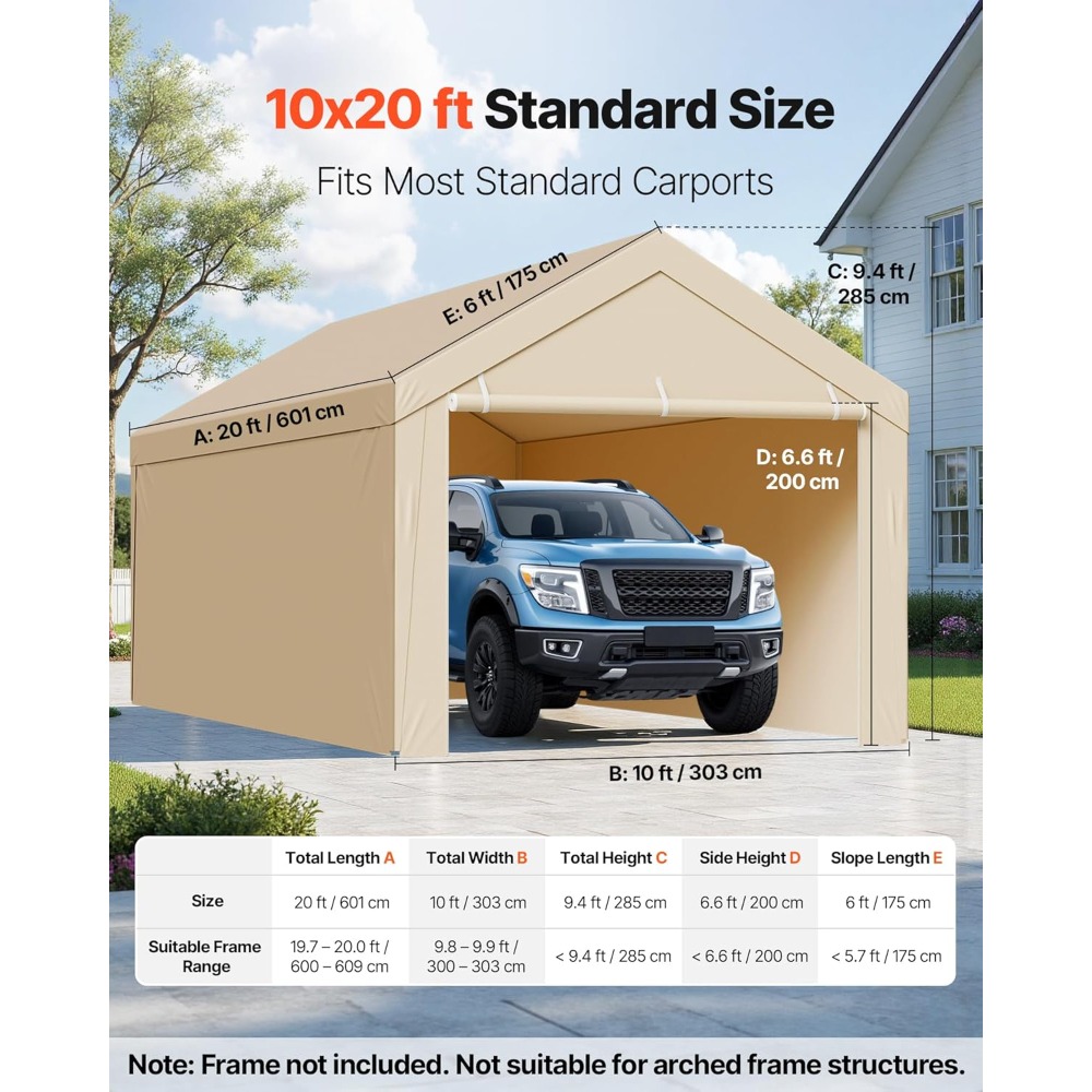 Tenda Garage Portatile 10x20 F - Waterproof Tarp Shelter recensione e prezzo