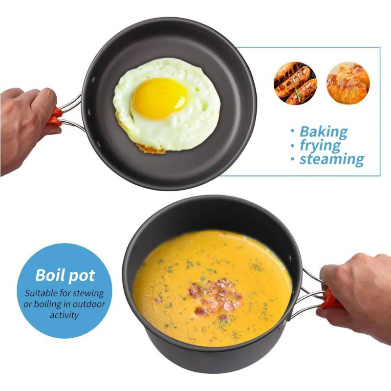 Set da Cucina per Campeggio, S - Outdoor Camping Cooking Set recensione e prezzo