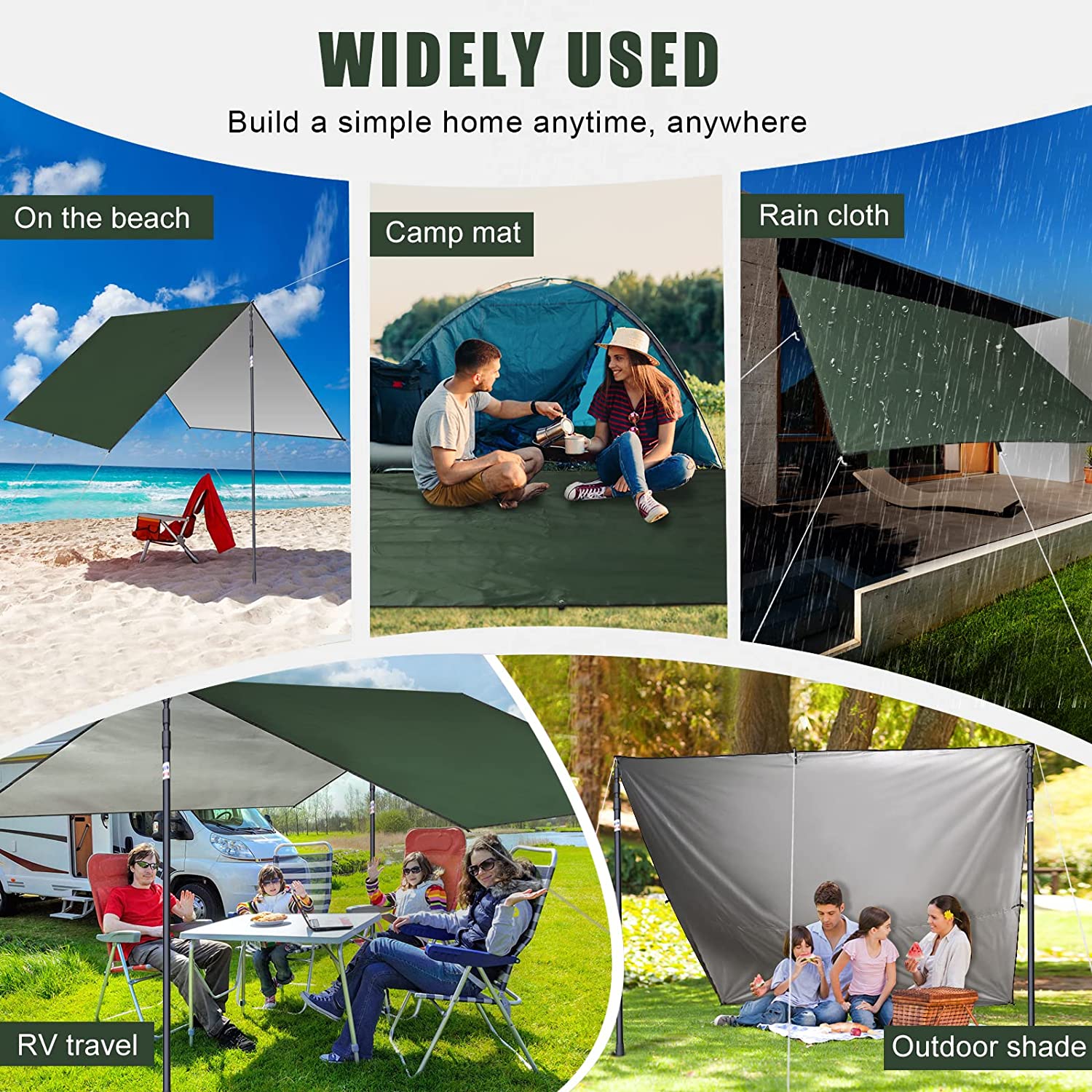 Telo Impermeabile da Campeggio - Waterproof Tarp Shelter recensione e prezzo