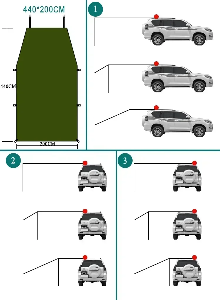 Auto portatile Shelter Ombra L - Outdoor Camping Jeep recensione e prezzo