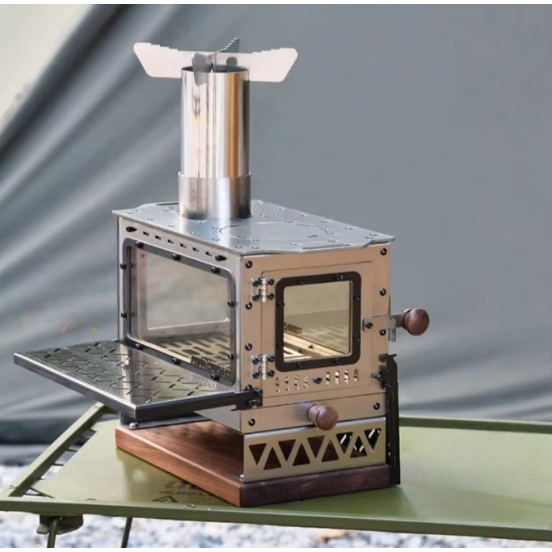 Mini stufa a legna portatile i - Outdoor Camping Fireplace recensione e prezzo