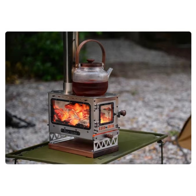 Mini stufa a legna portatile i - Outdoor Camping Fireplace recensione e prezzo