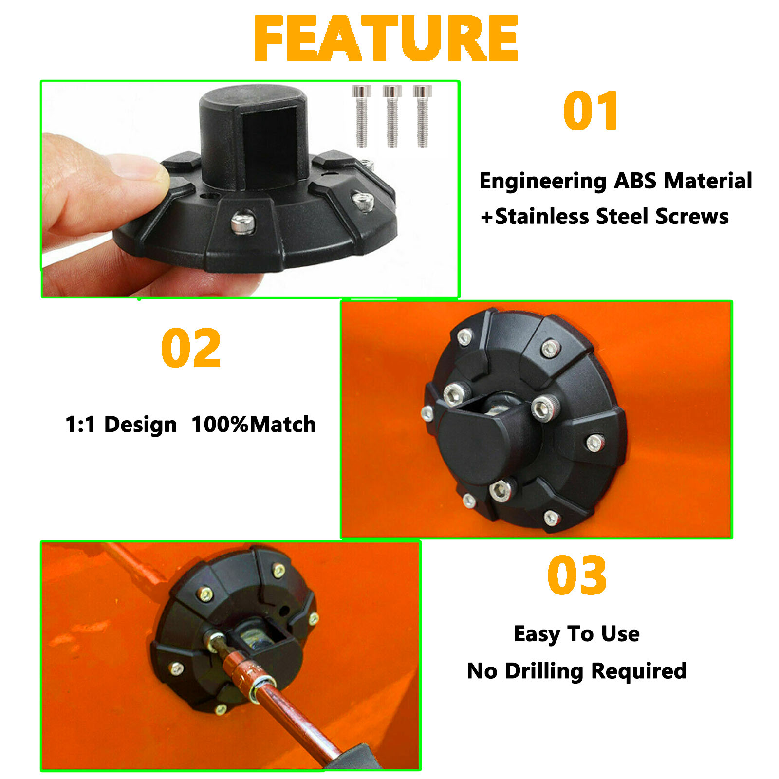 Auto Antenna Base Decor Copert - Outdoor Camping Jeep recensione e prezzo