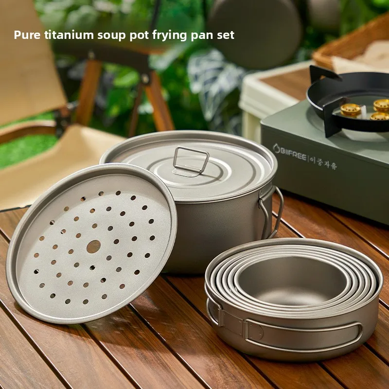 Set di pentole da esterno in t - Outdoor Camping Cooking Set recensione e prezzo