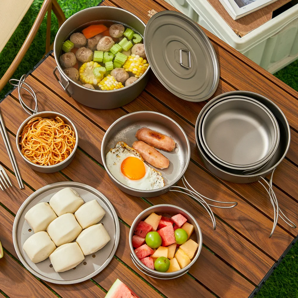 Set di pentole da esterno in t - Outdoor Camping Cooking Set recensione e prezzo