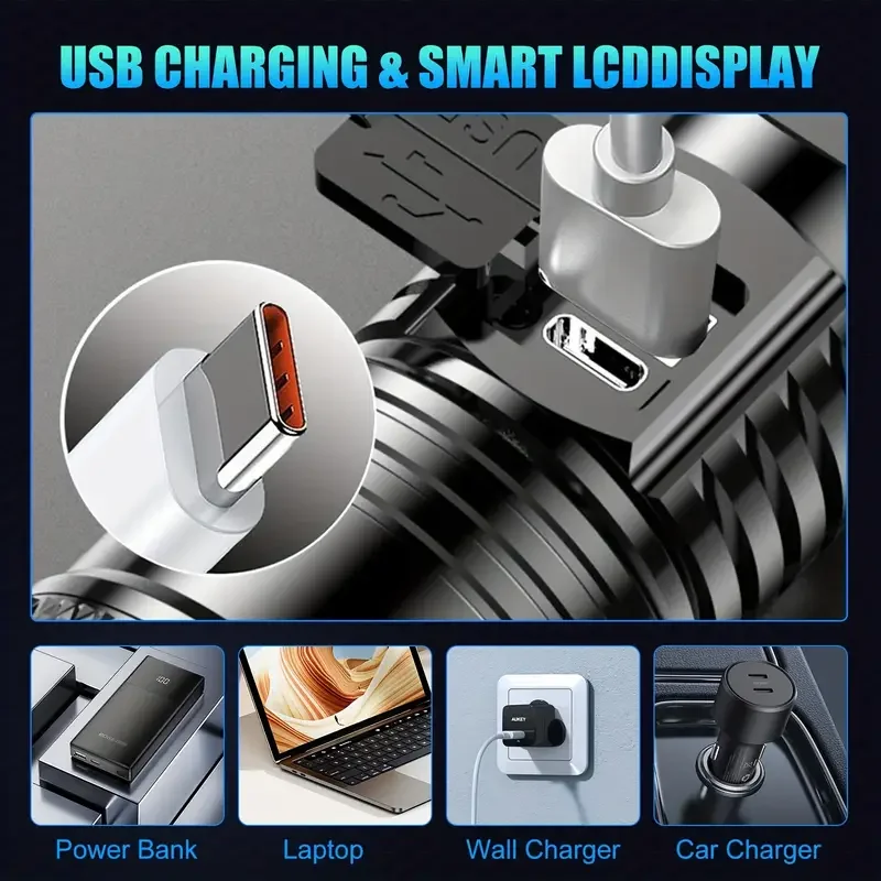 Torcia tattica a LED 2000LM To - Outdoor Camping Decor recensione e prezzo