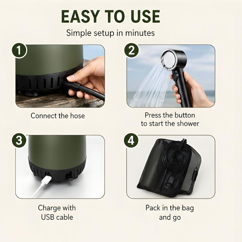 Unità doccia esterna leggera c - Travel Outdoor Camping Youtube recensione e prezzo